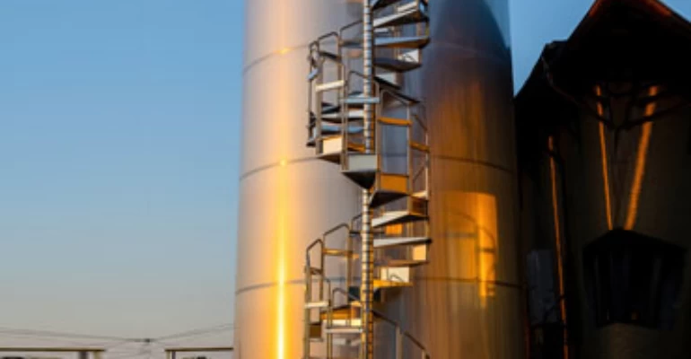 Kontrolliertes Getreidesilo